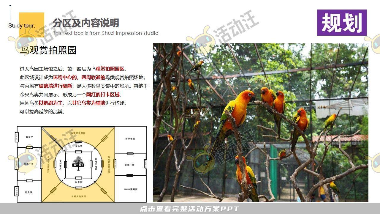 【项目规划】研学休闲参观互动鸟类景点乐园设计策划方案